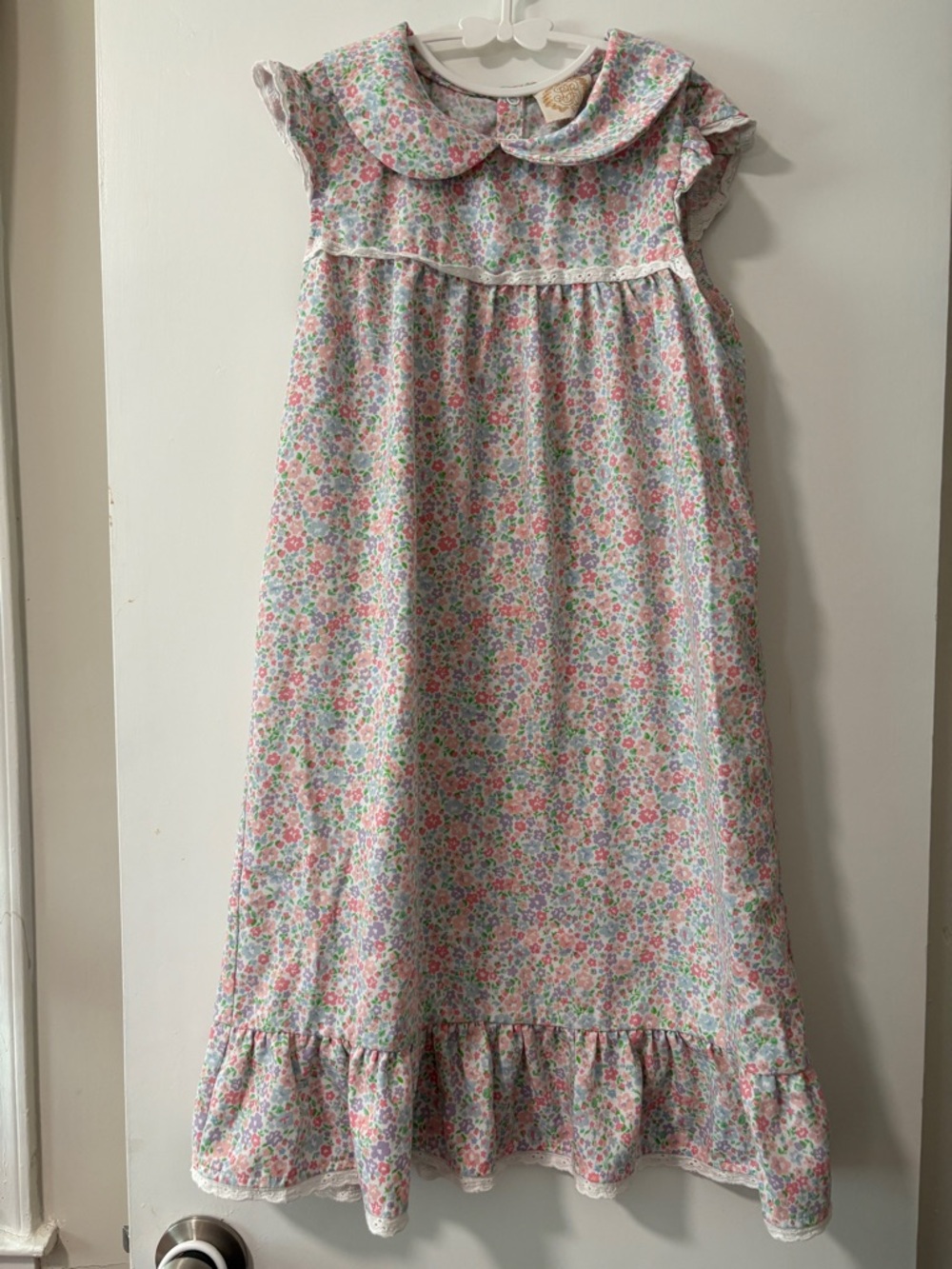 The Beaufort Bonnet Company Pastel Floral Peter Pan Dress - Pink, Purple, Green